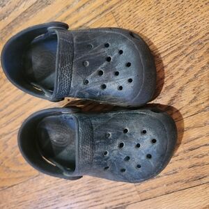 Kids Black Clogs